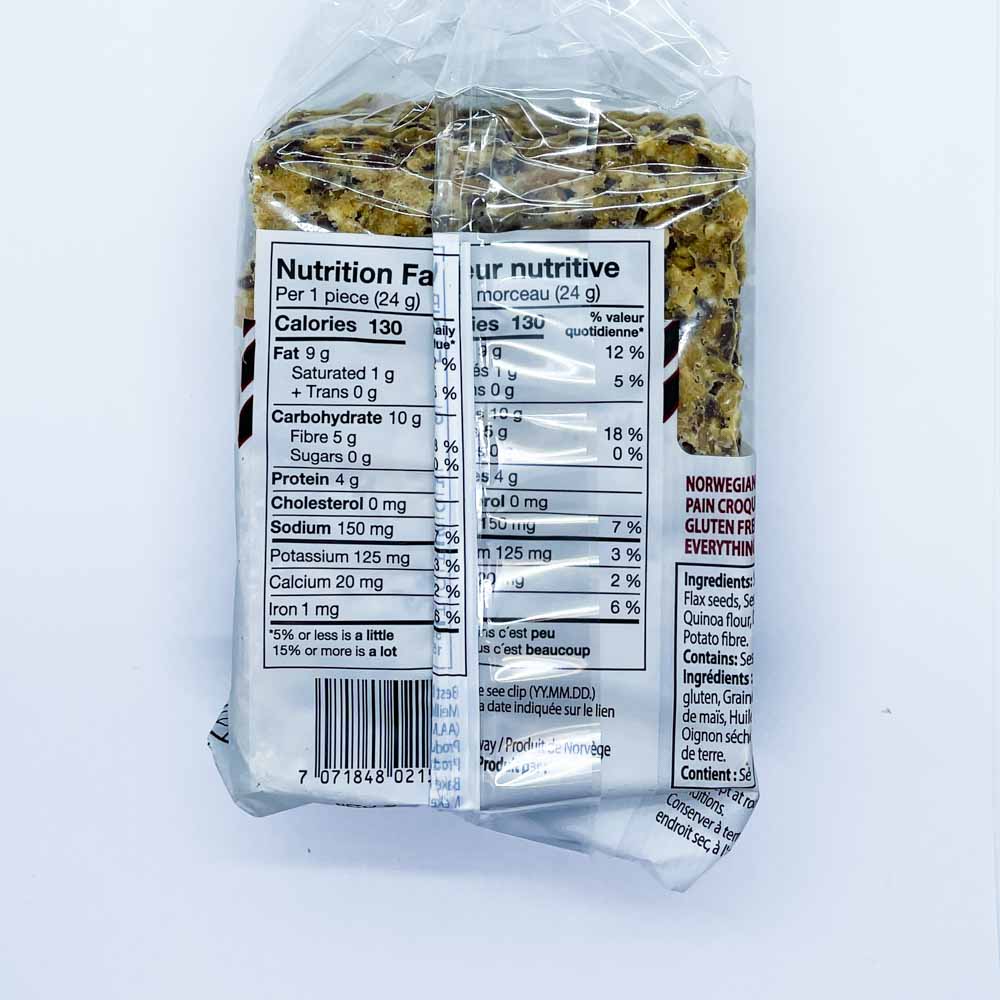 Sigdal Bakeri Gluten-Free Everything Crispbread (190g) - Lifestyle Markets